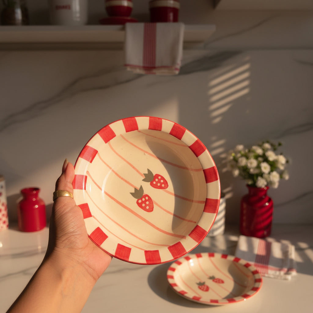 🍝 Collection Name: Pasta Party Ceramic Plates (Set of 1)