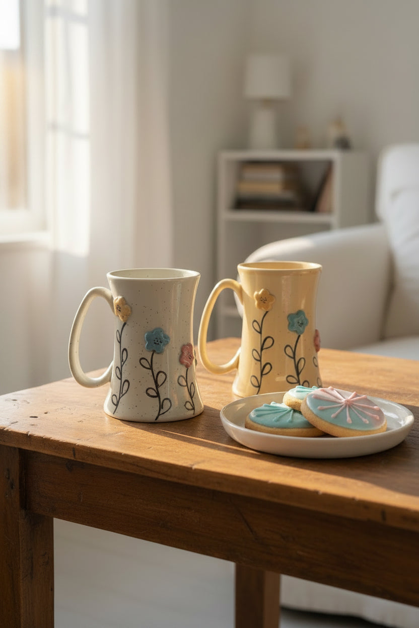 Trio Bloom Ceramic Mug Collection ( Set of 1)