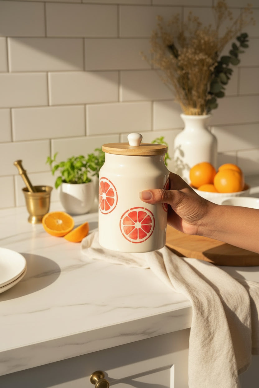 🍊 Summer Orchard Ceramic Jar Collection 🍉