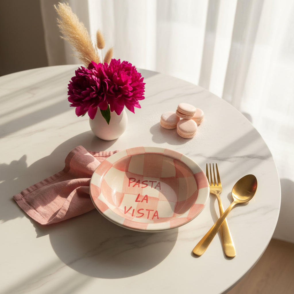🍝 Collection Name: Pasta Party Ceramic Plates (Set of 1)