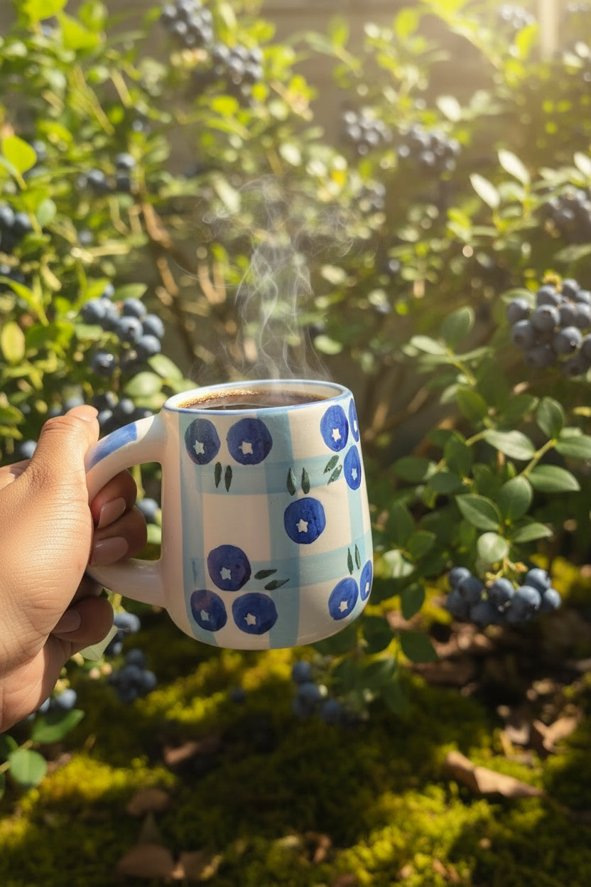 Strawberry and Blueberry mugs