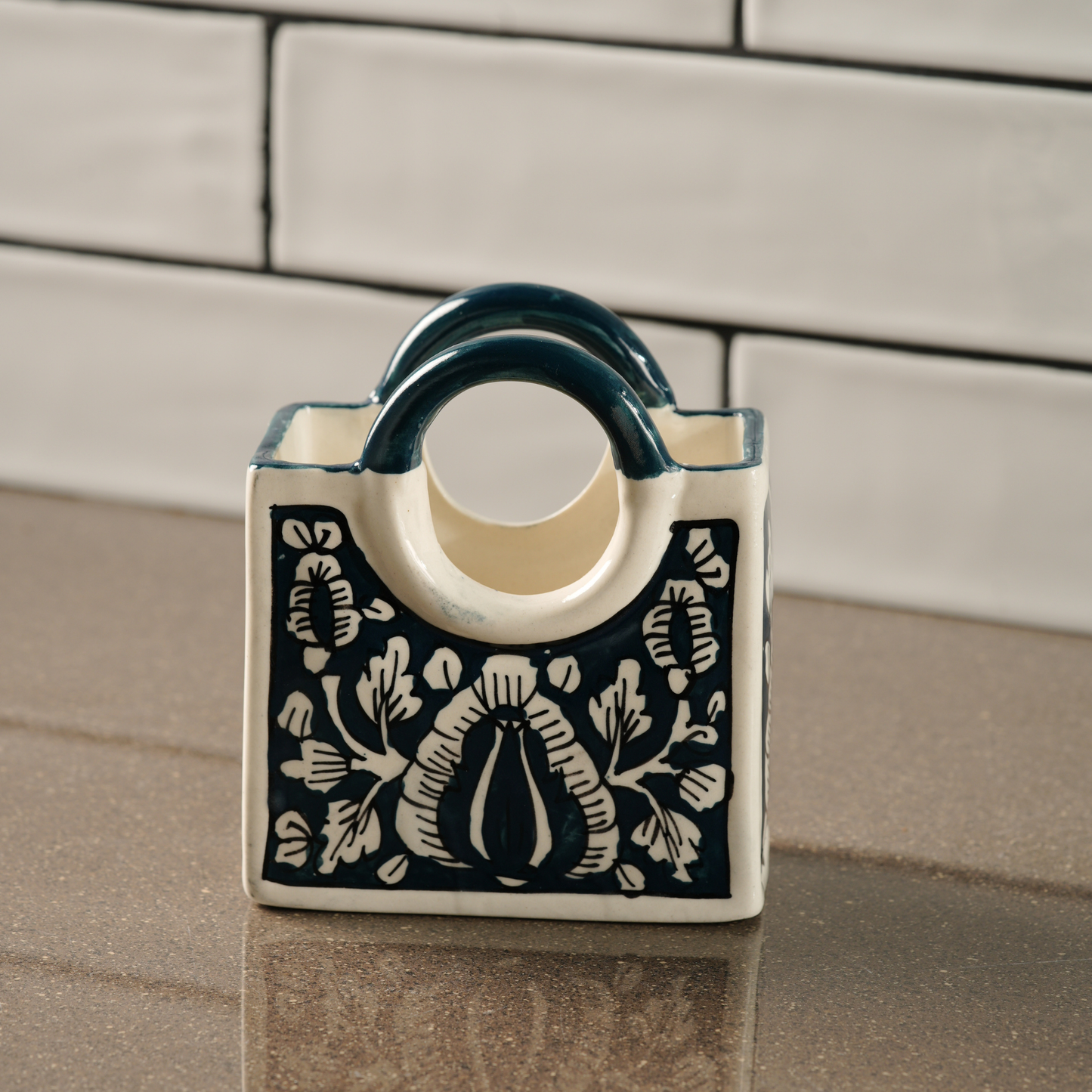 My Crockery Shop Handcrafted Bag Shape Ceramic Holder