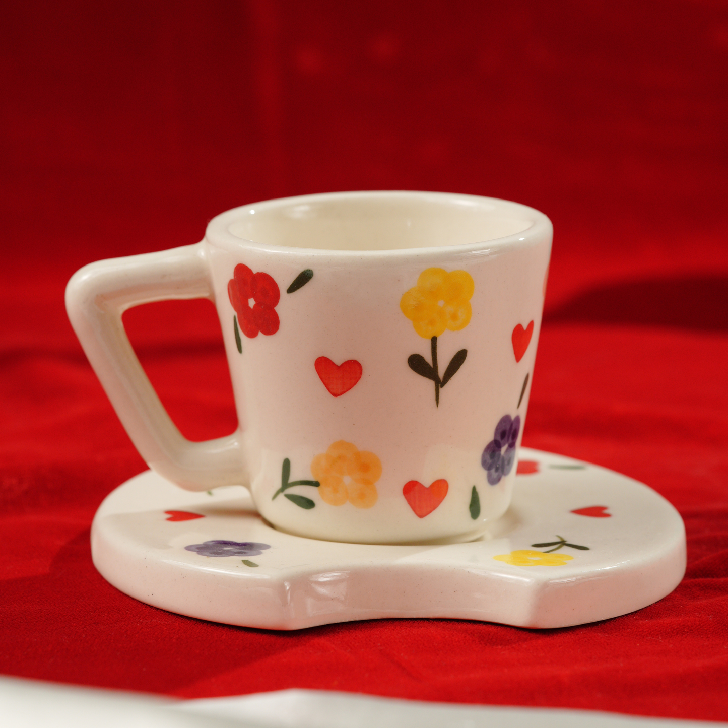 My Crockery Shop Little Joys Handcrafted Cup & Saucer Set – Single