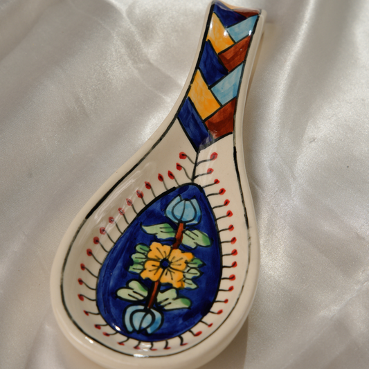 My Crockery Store Everyday Kitchen Ceramic Spoon Rest – Small