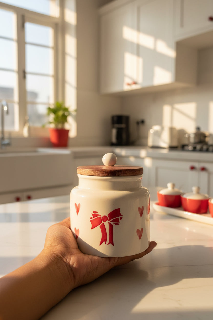 Handpainted Airtight jars 500 mL