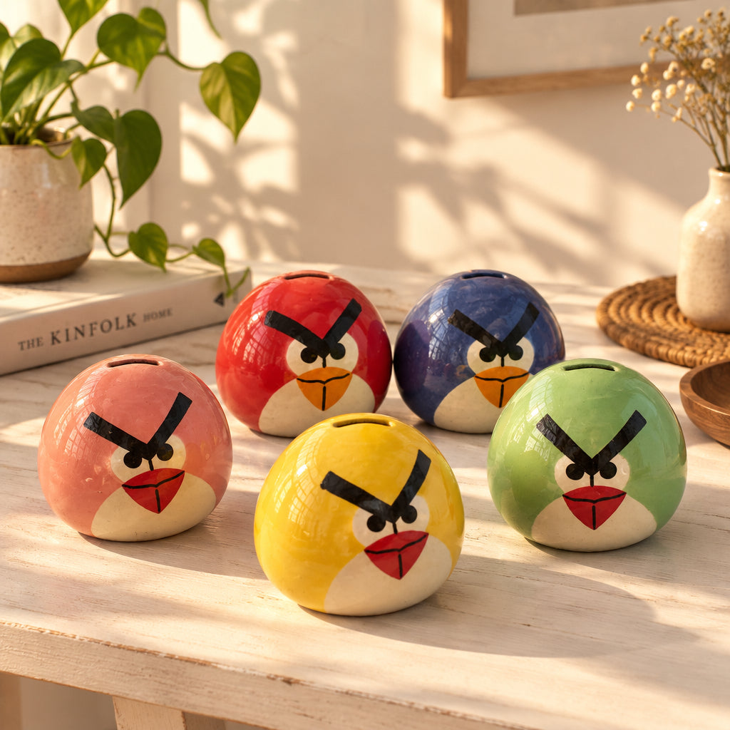 🐦 Angry Bird Ceramic Money Bank Set of 1)