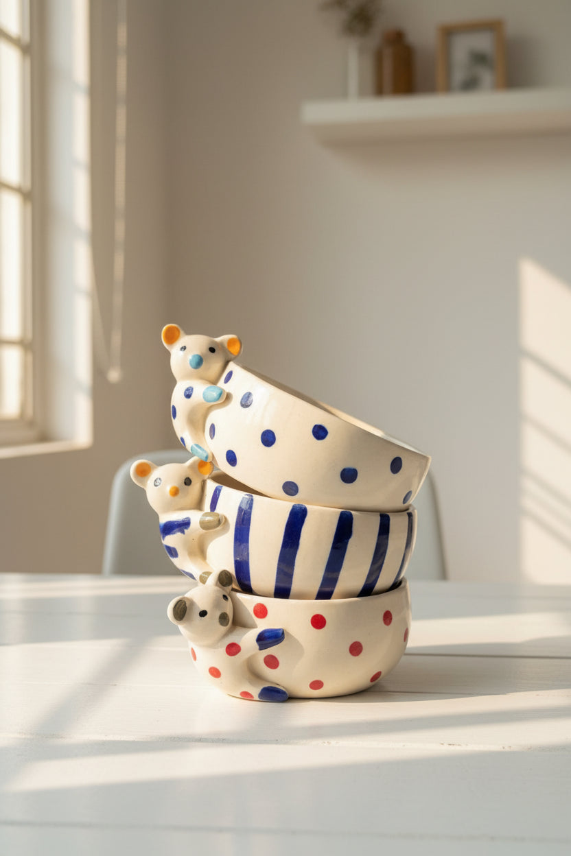 🐨 Koala Pals Ceramic Bowl Collection