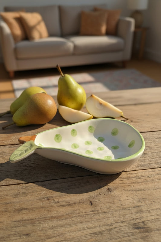 My Crockery Shop Orange and green polka bowl