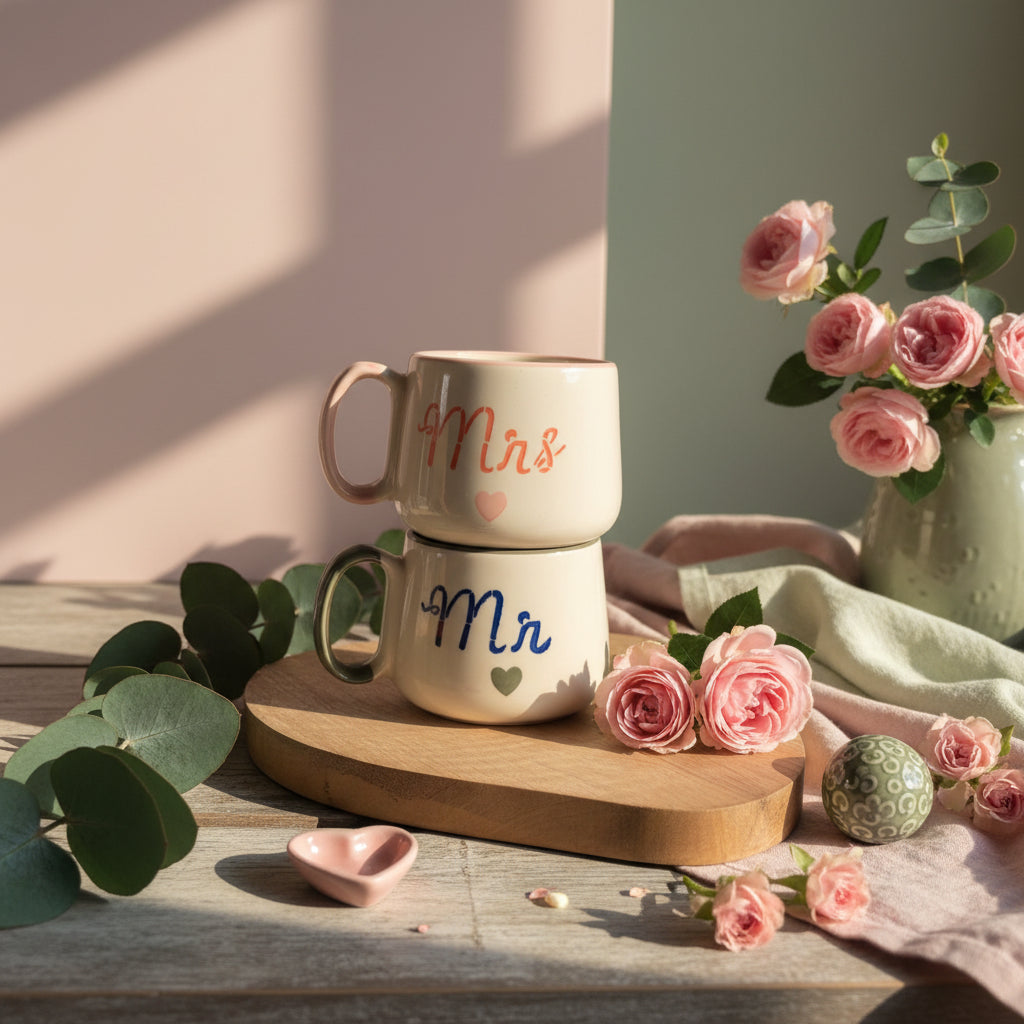 Mr and Mrs mug ( set of 2 )