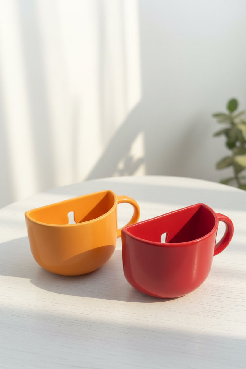 Half cup planter