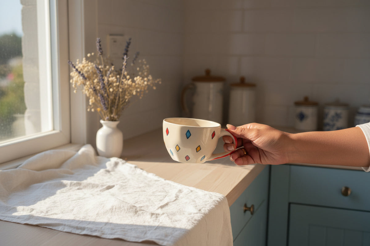 Happy Hand-Painted Tea & Coffee Cups – 220 mL

(Set of 1)