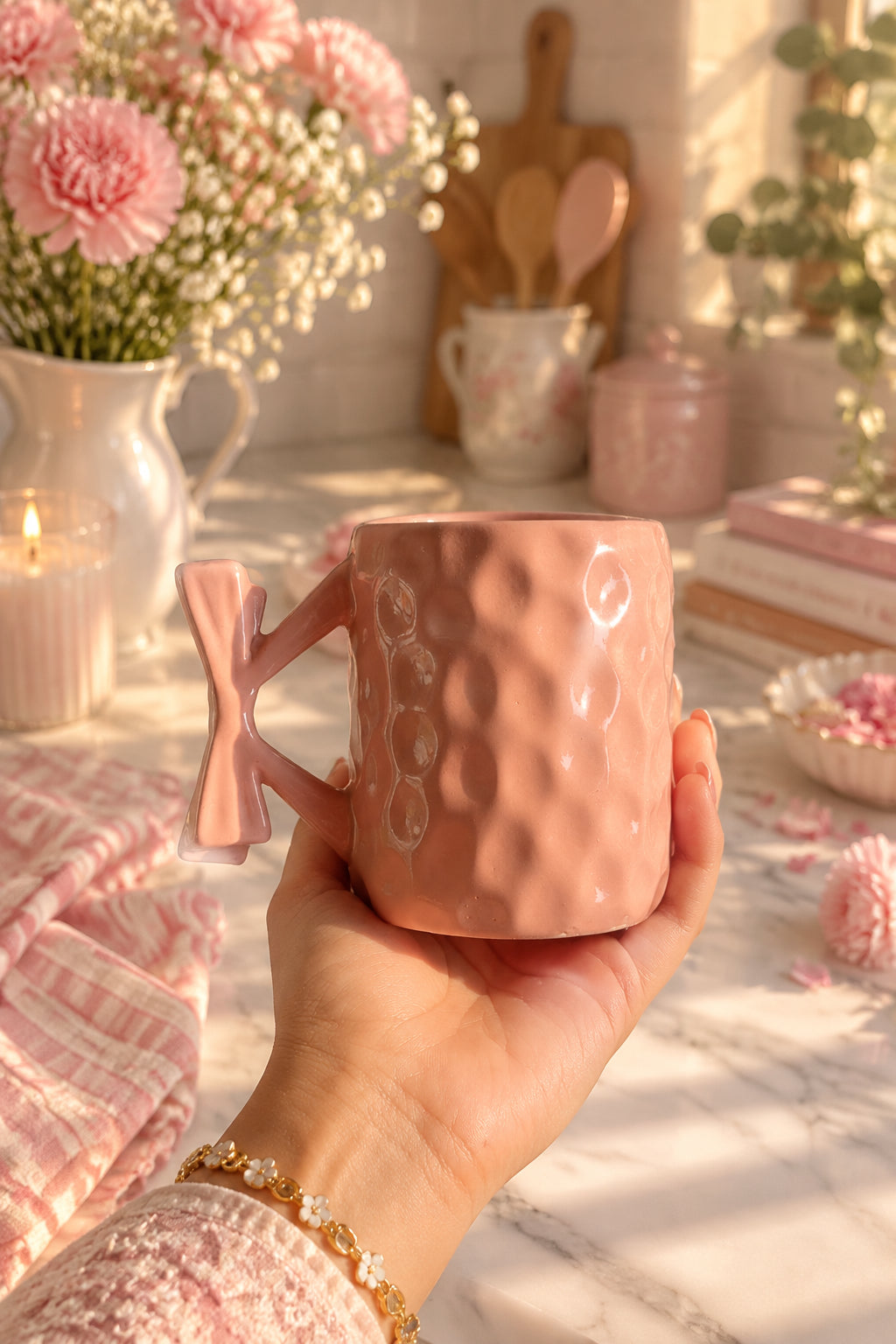 Bow Belle  Ceramic Mug – 300 mL 🎀💗(Set of 1)