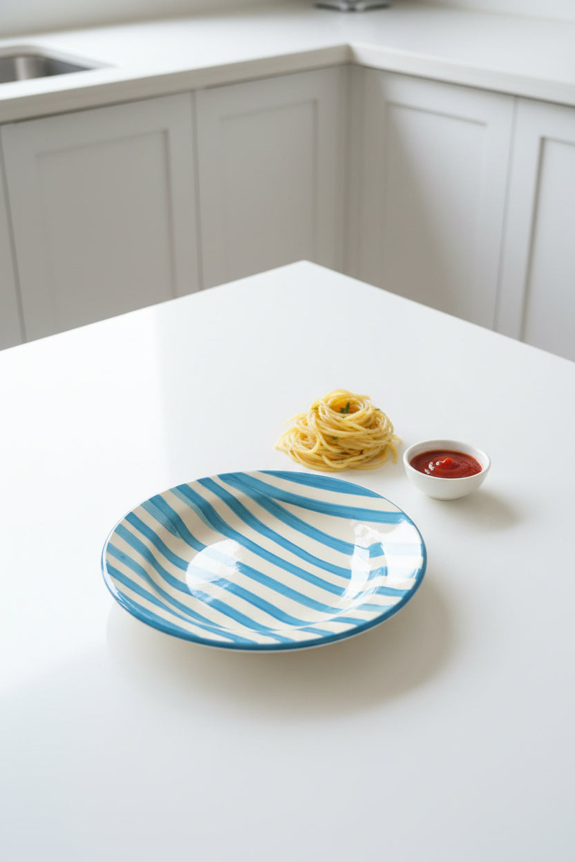 My Crockery Shop Stripe Pasta plates
