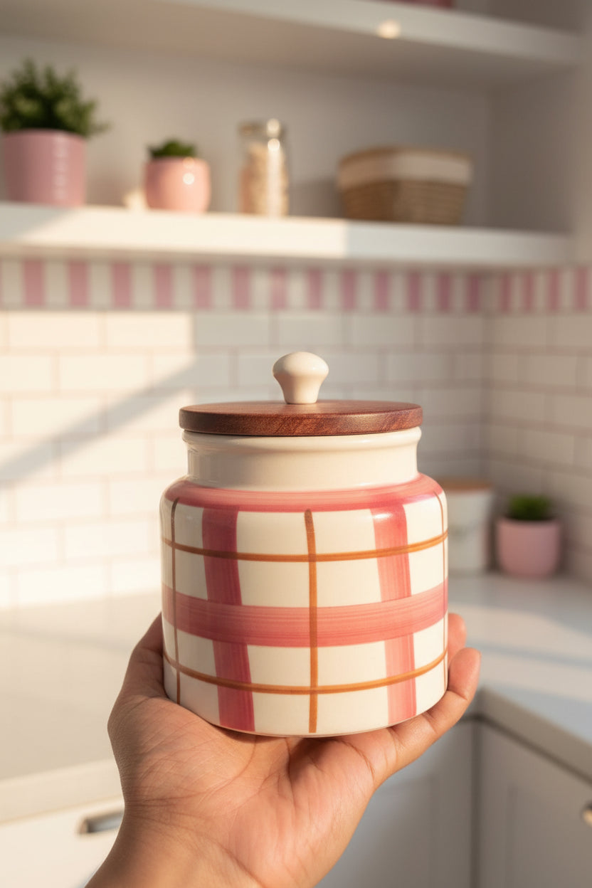 Handpainted Airtight jars 500 mL