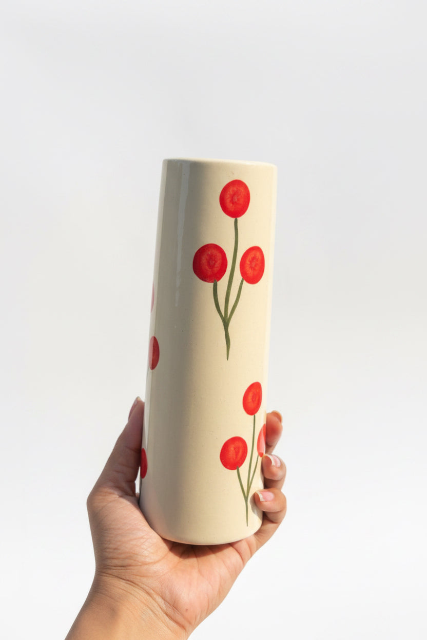 Cherry bloom , Sunflower and daisy stem vases