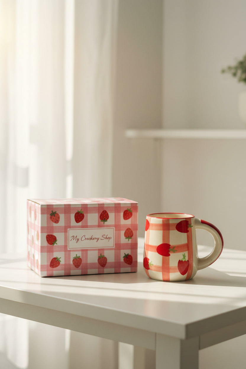 Strawberry and Blueberry mugs
