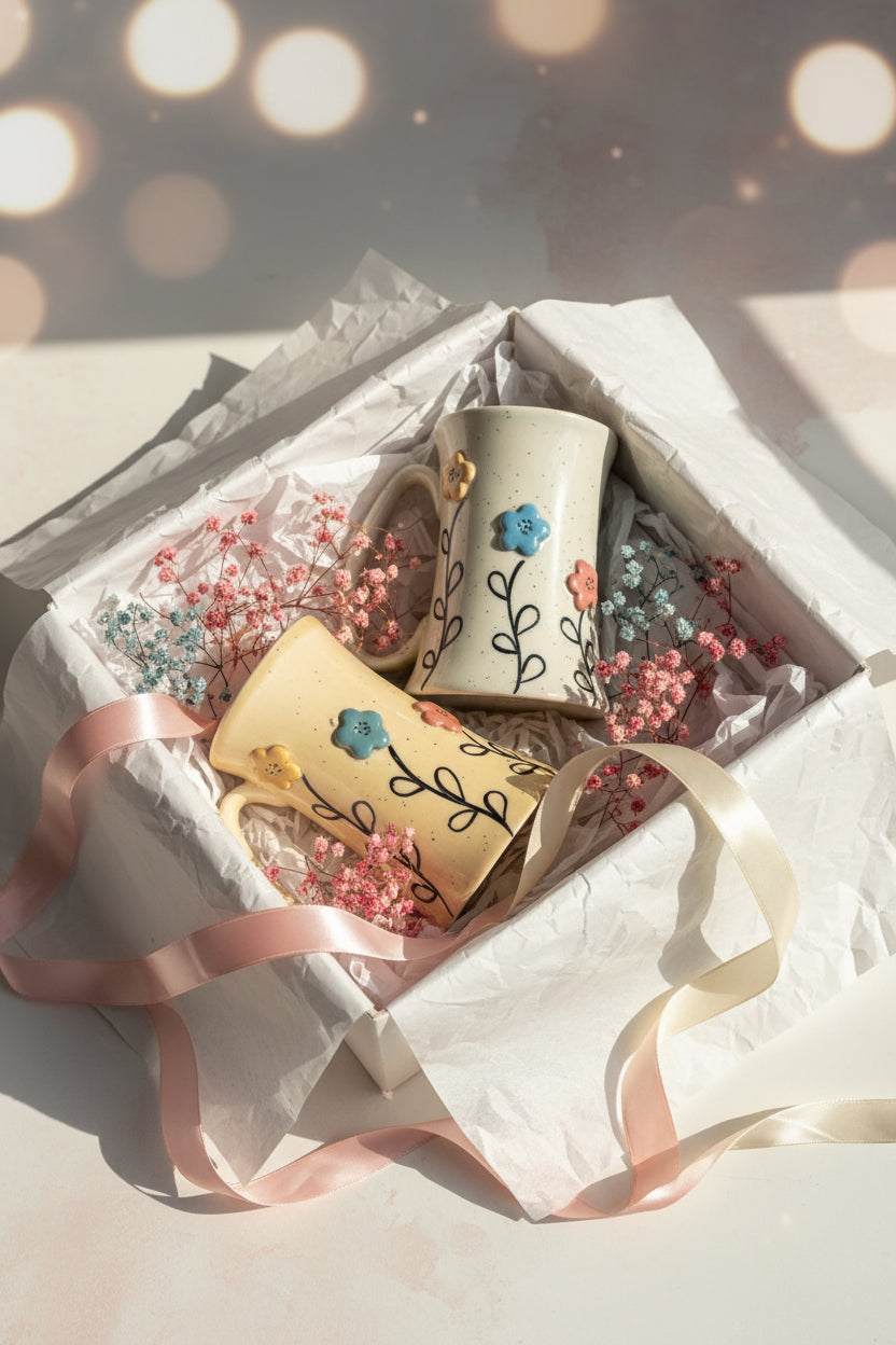 Trio Bloom Ceramic Mug Collection ( Set of 1)