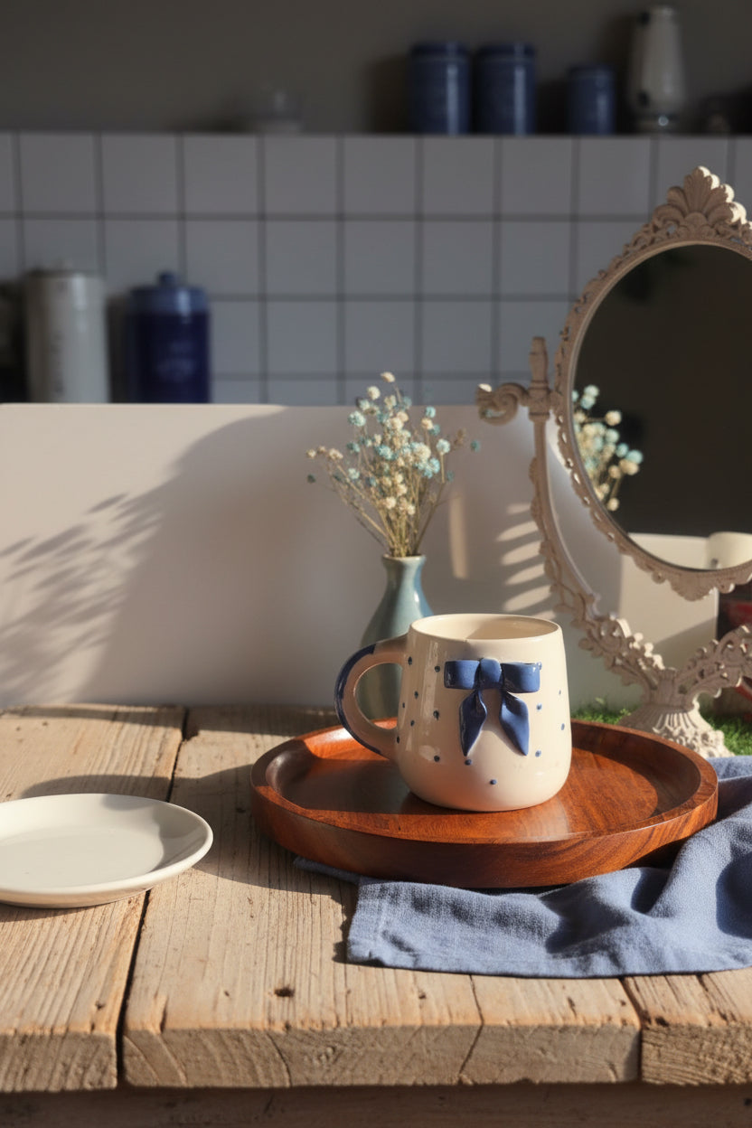 🎀 Bow Bloom Mugs ( Set of 1 )