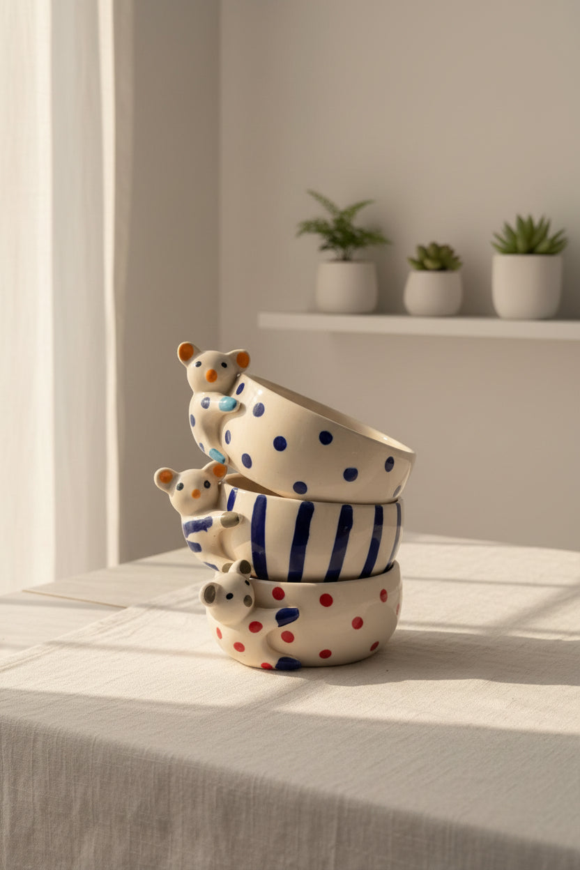 🐨 Koala Pals Ceramic Bowl Collection