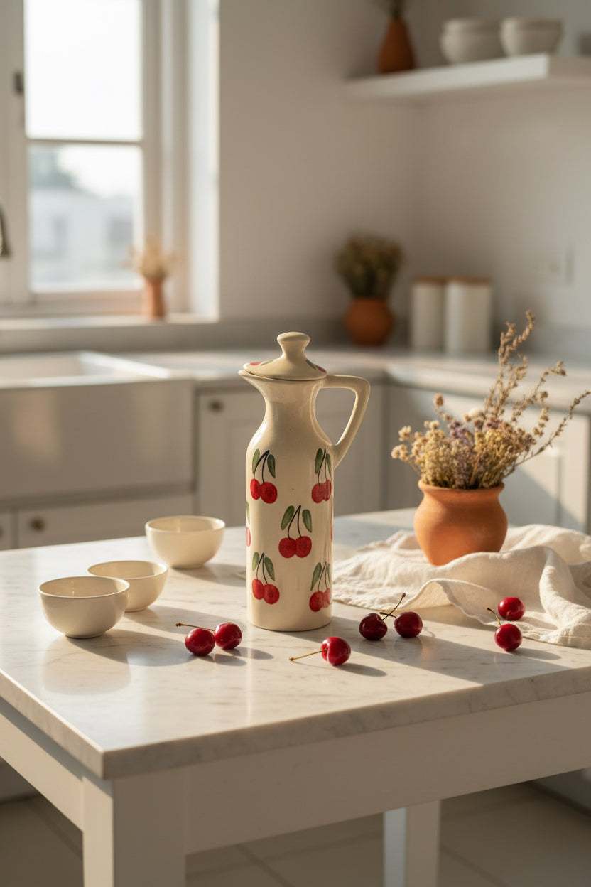 Love Collection Handcrafted Ceramic Oil Dispenser – 350 mL