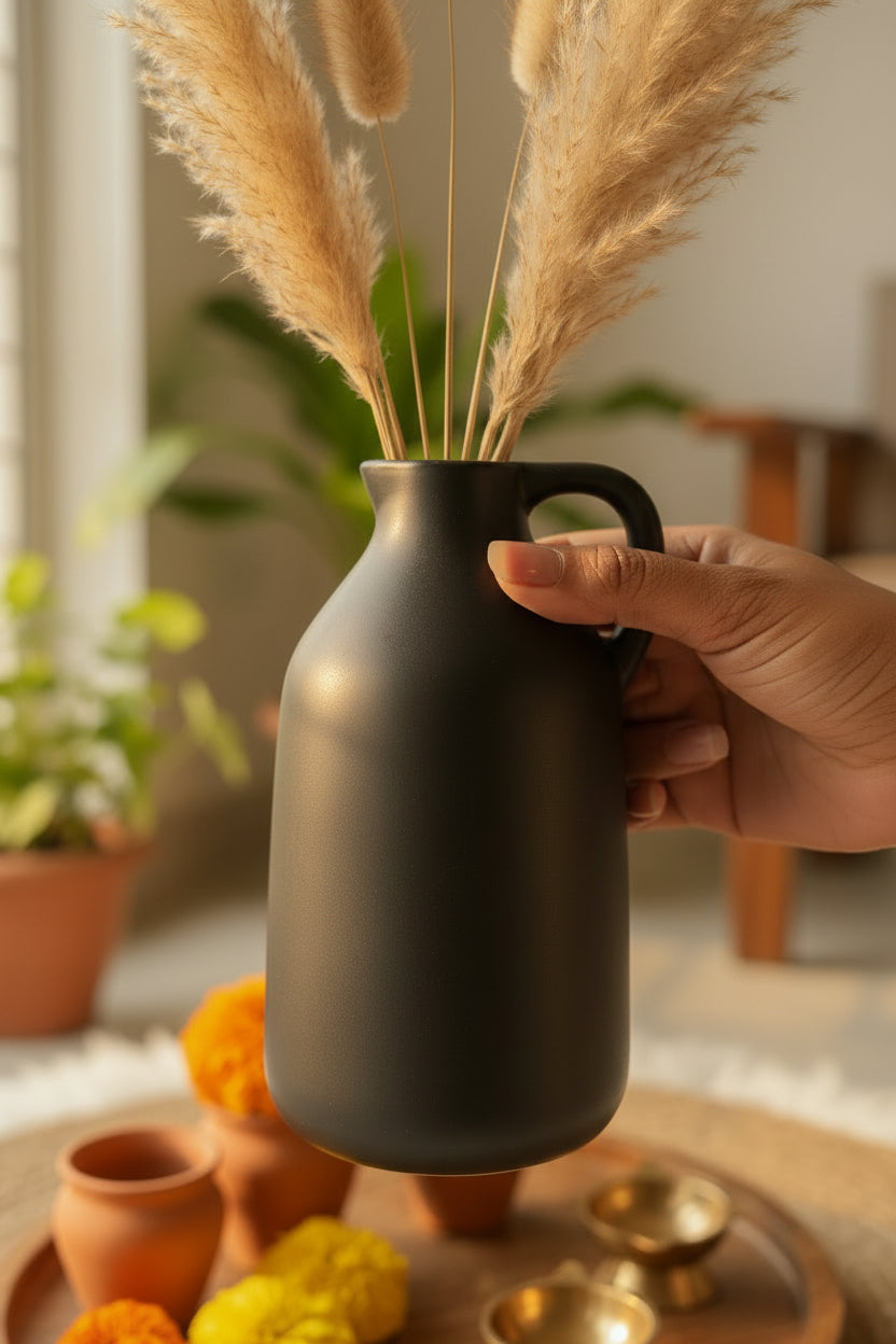 The "Amphora" Minimalist Ceramic Jug Vase