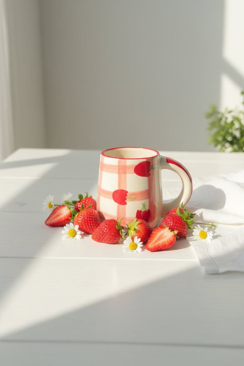 Strawberry and Blueberry mugs