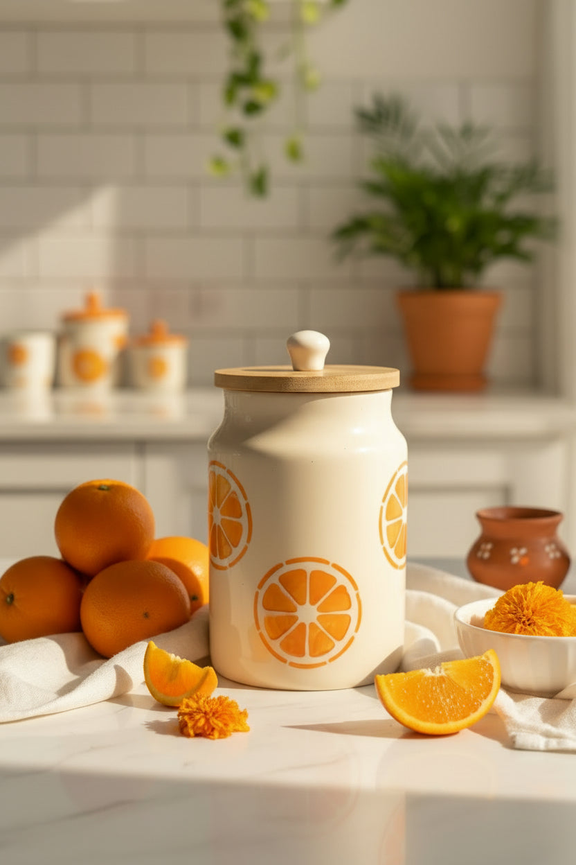 🍊 Summer Orchard Ceramic Jar Collection 🍉