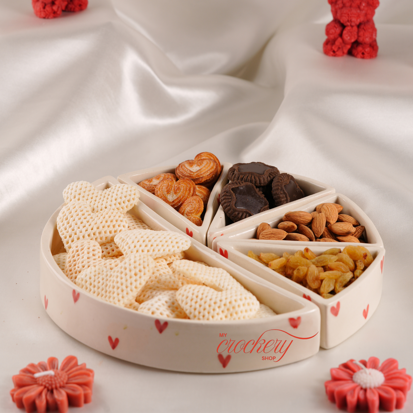 My Crockery Shop Little Hearts Snack Platter