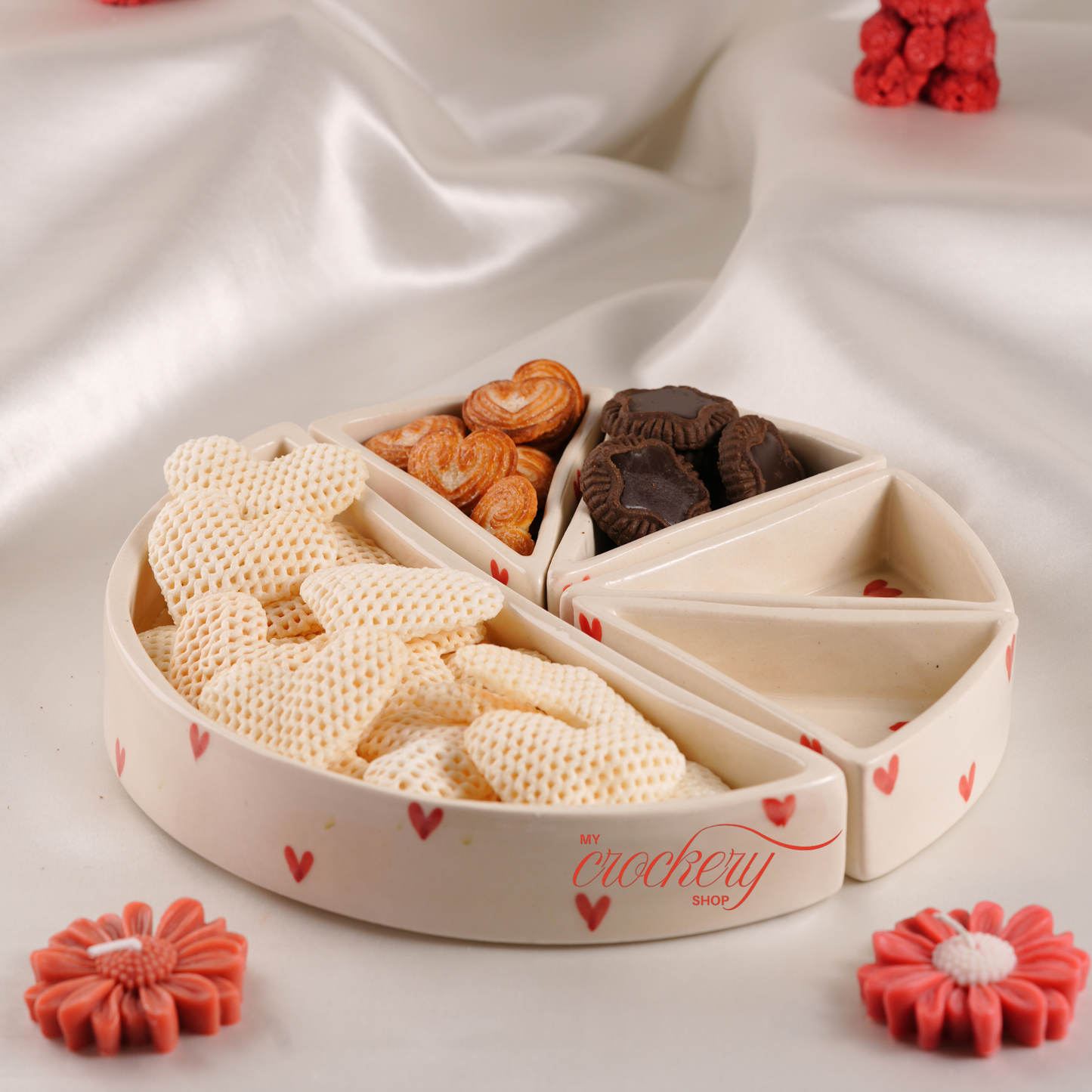 My Crockery Shop Little Hearts Snack Platter