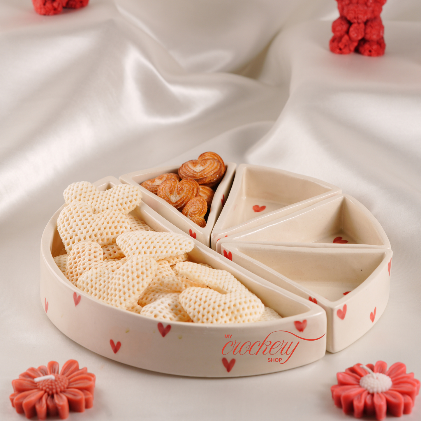 My Crockery Shop Little Hearts Snack Platter