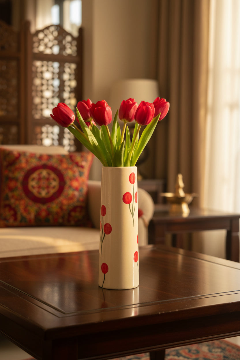 Cherry bloom , Sunflower and daisy stem vases