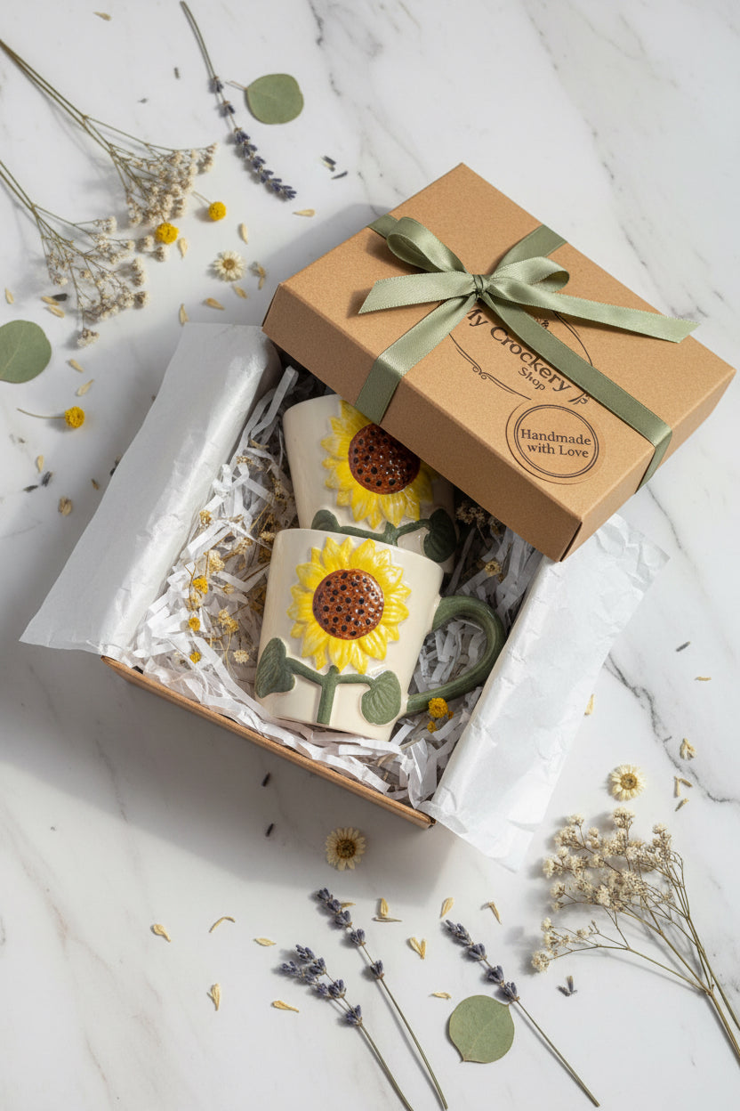 Sunflower bloom mug