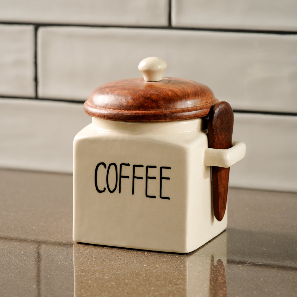 Tea Coffee Sugar & Salt jar ( Without Tray )Can select Options
