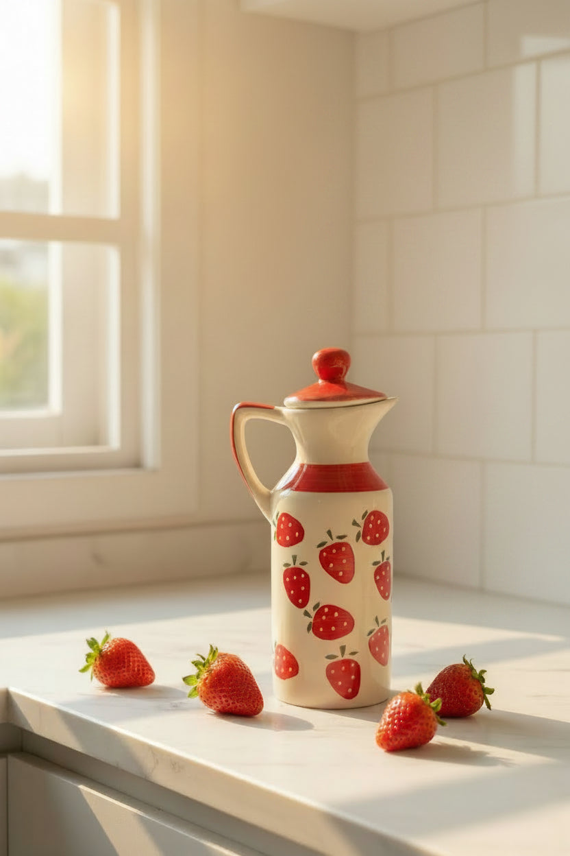 Handcrafted Ceramic Oil Dispenser – 500 mL