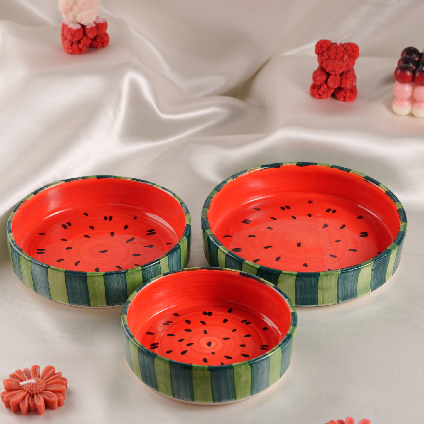 My Crockery Shop Ceramic Snack Bowls (Set of 3)