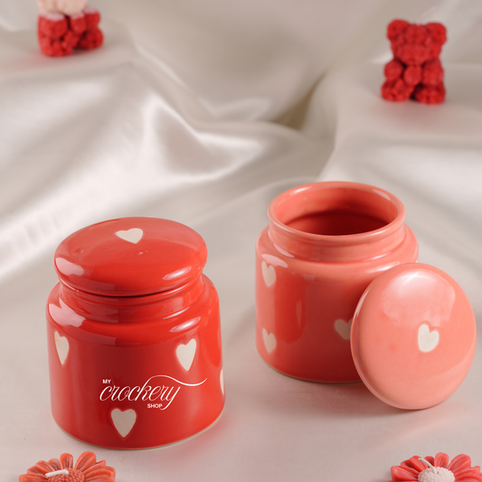 My Crockery Shop Little Hearts Storage Jars