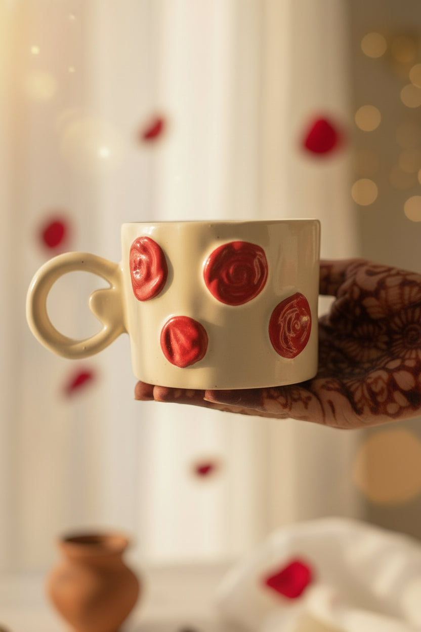 The "Enchanted Rose" Premium Sculpted Mug