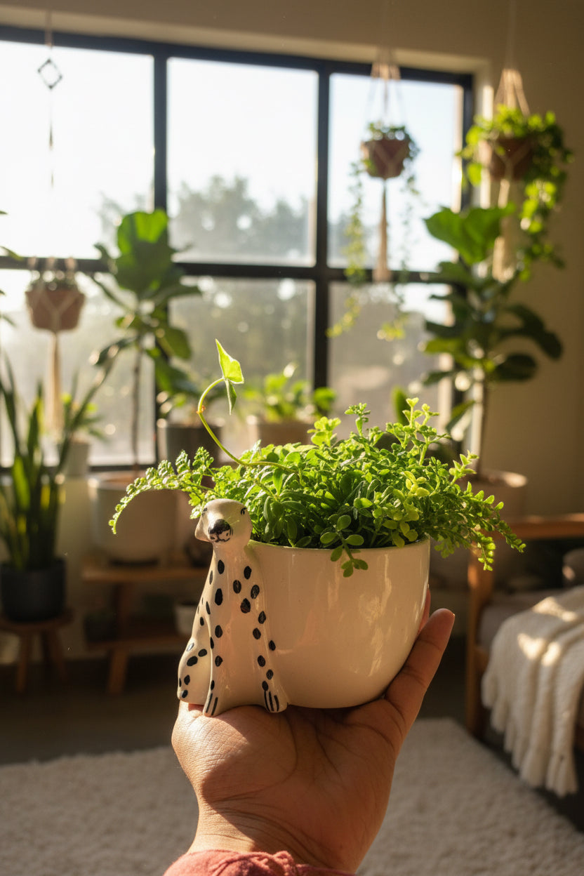 Polka Paws planter