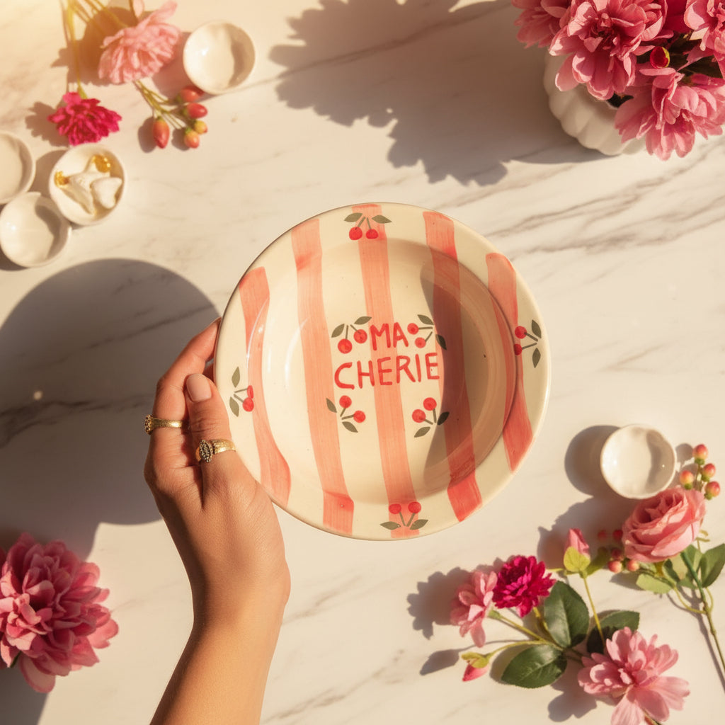 🍝 Collection Name: Pasta Party Ceramic Plates (Set of 1)