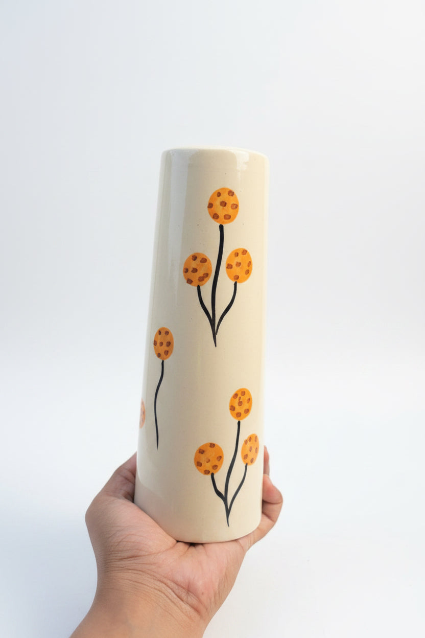 Cherry bloom , Sunflower and daisy stem vases