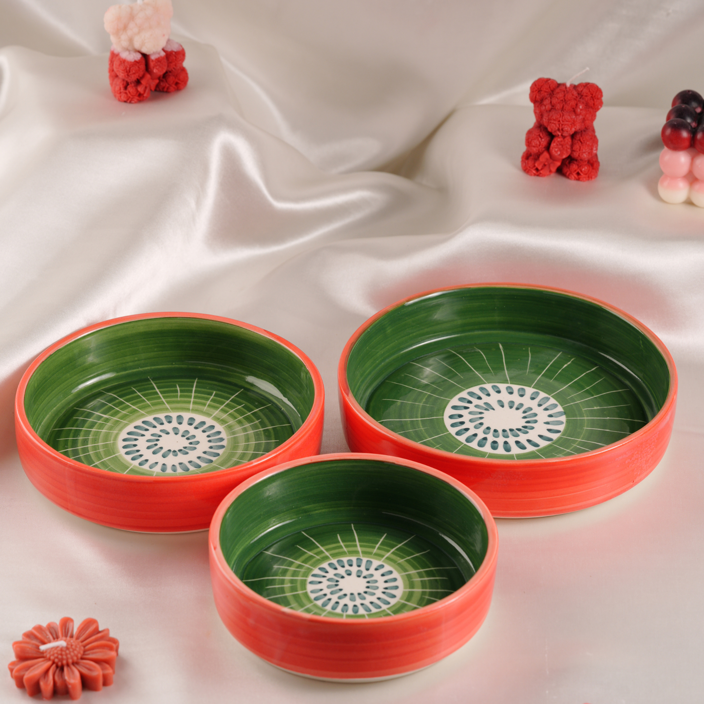 My Crockery Shop Ceramic Snack Bowls (Set of 3)