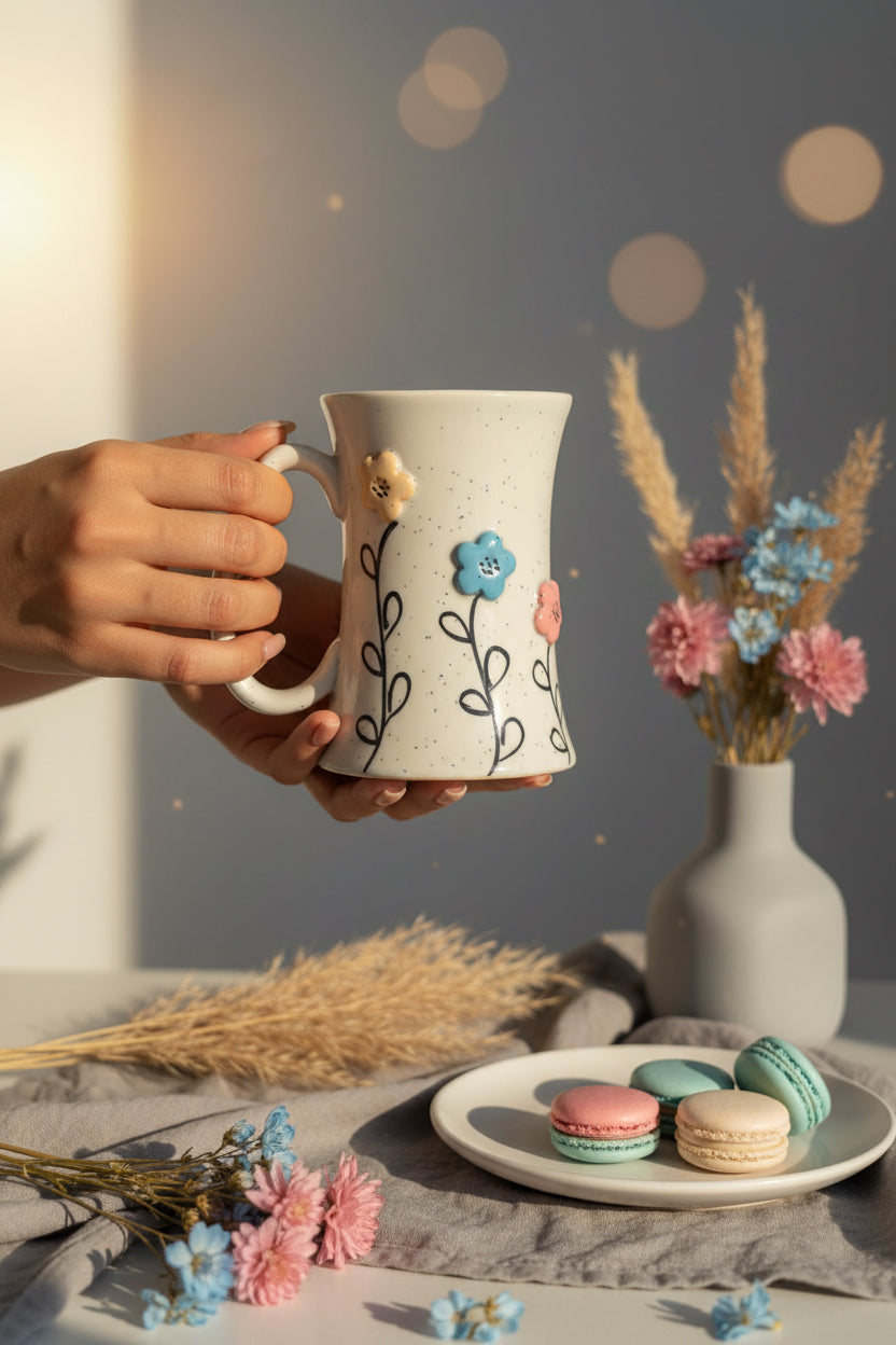 Trio Bloom Ceramic Mug Collection ( Set of 1)