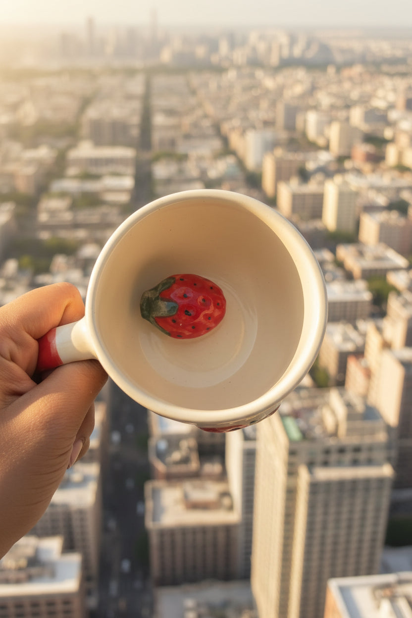 My Crockery Shop Strawberry  Surprise mug