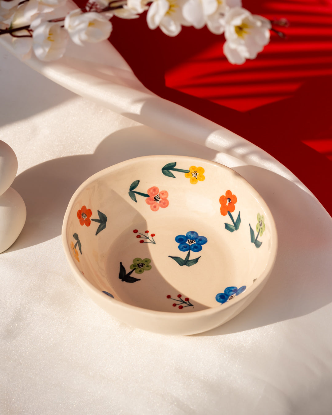 My Crockery Shop – Serving You Handmade Ceramic Bowls - Multi floral bowl - Serveware