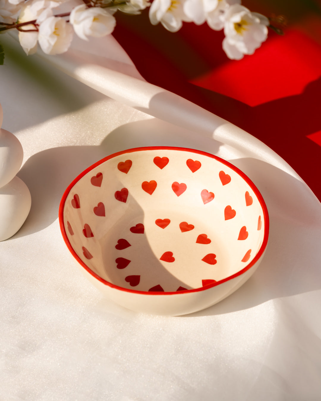 My Crockery Shop – Serving You Handmade Ceramic Bowls - Red hearts - Serveware