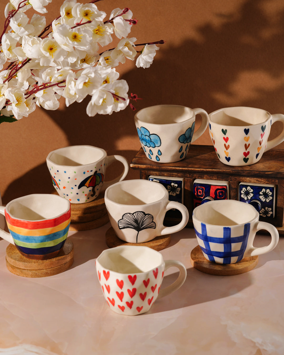 My Crockery Shop Ceramic Cup and Saucers for Mug-nificent Moments