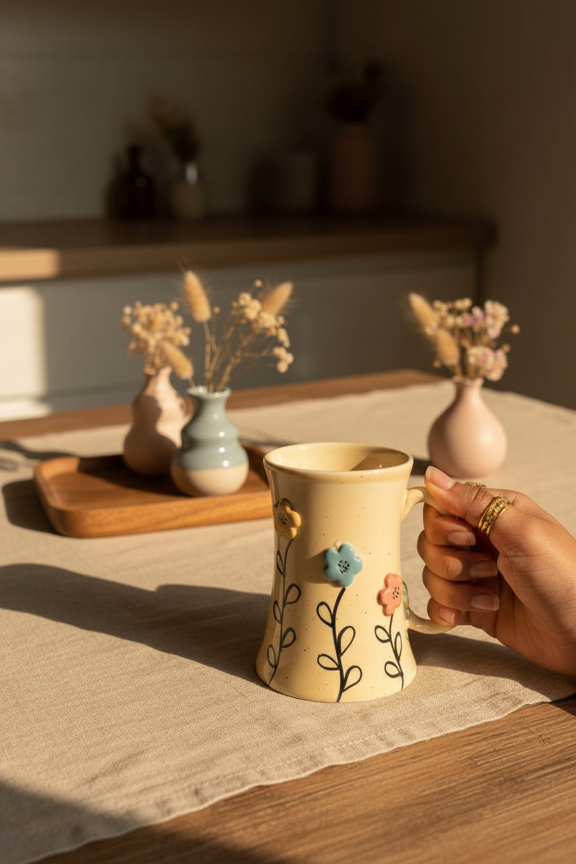 Trio Bloom Ceramic Mug Collection ( Set of 1)