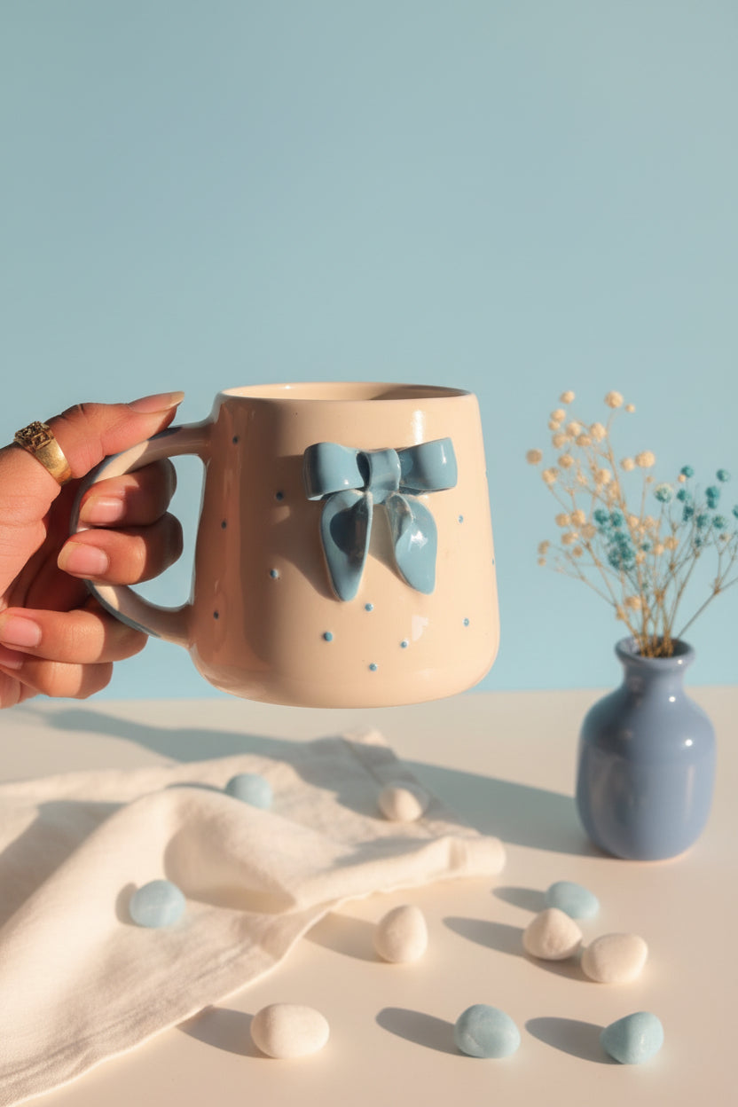 🎀 Bow Bloom Mugs ( Set of 1 )