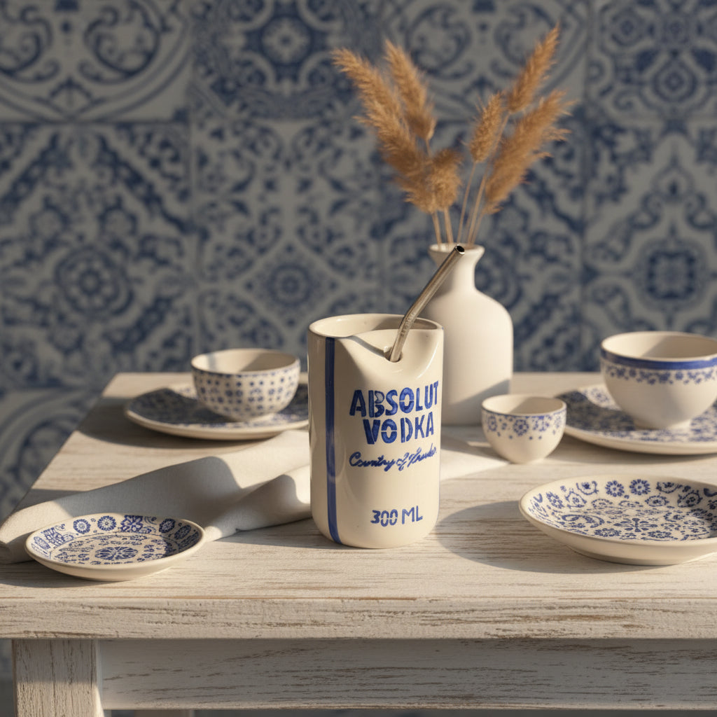 Absolut Vintage Ceramic Sipper (Set of 1)