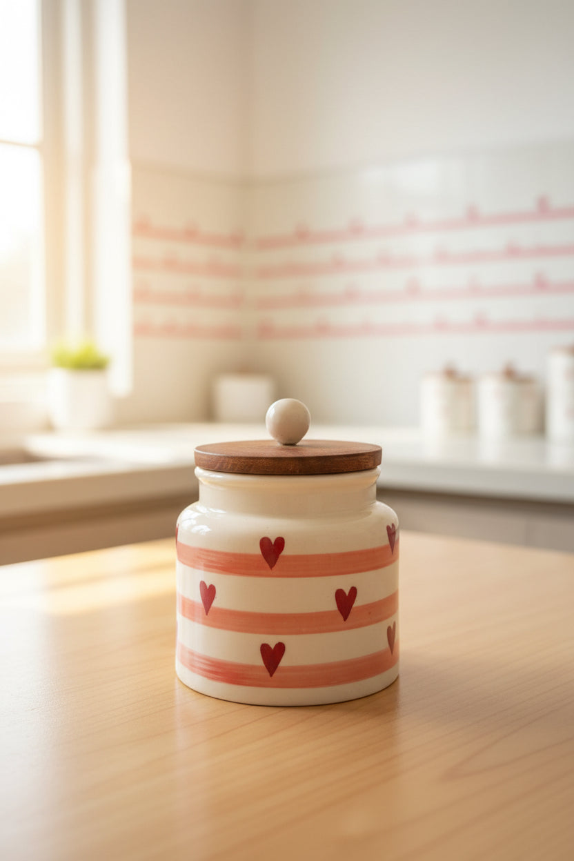 Handpainted Airtight jars 500 mL